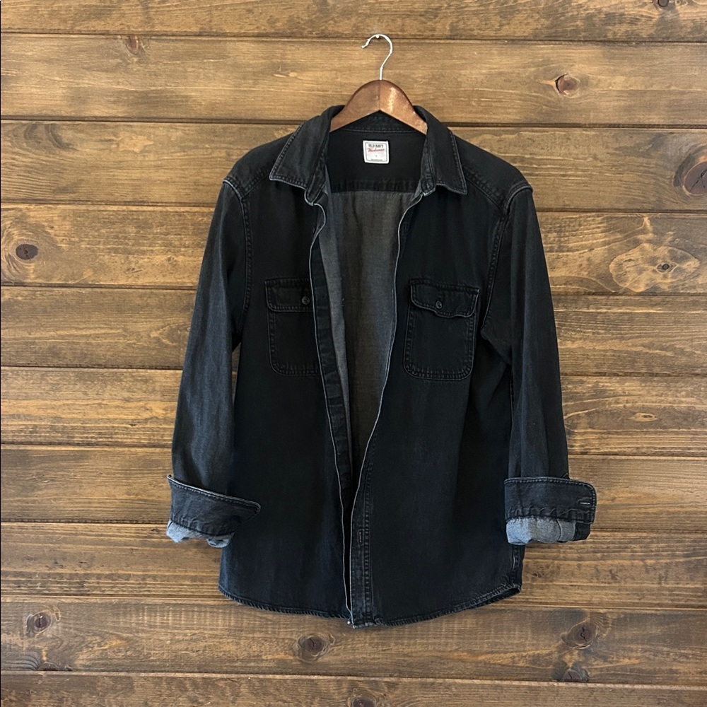 Old Navy Women's Black Jean Jacket